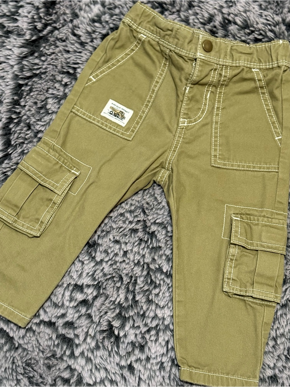 Old Navy Olive Green Cargo Joggers for Kids